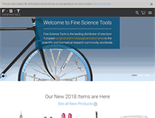 Tablet Screenshot of finescience.ca