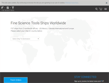 Tablet Screenshot of finescience.com