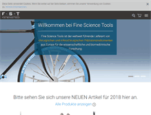Tablet Screenshot of finescience.de